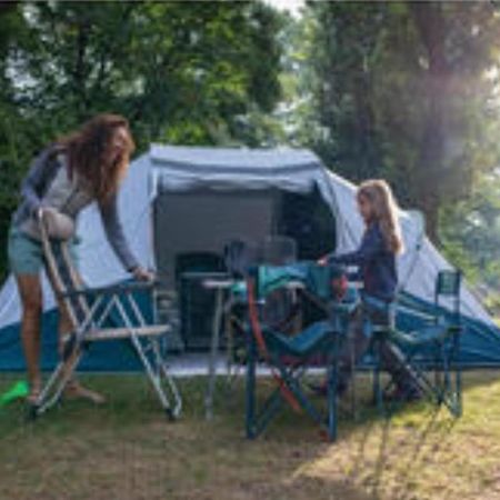 Les Hortensias Grande Tente Familiale Deux Chambres Et Sejour Vue Mer Sur Camping Nature Plestin-les-Greves Exterior photo