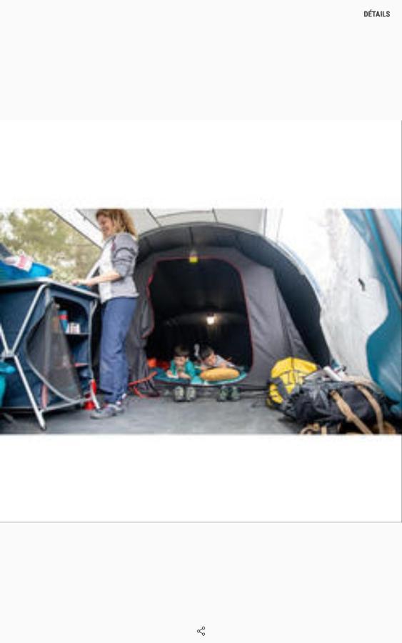 Les Hortensias Grande Tente Familiale Deux Chambres Et Sejour Vue Mer Sur Camping Nature Plestin-les-Greves Exterior photo