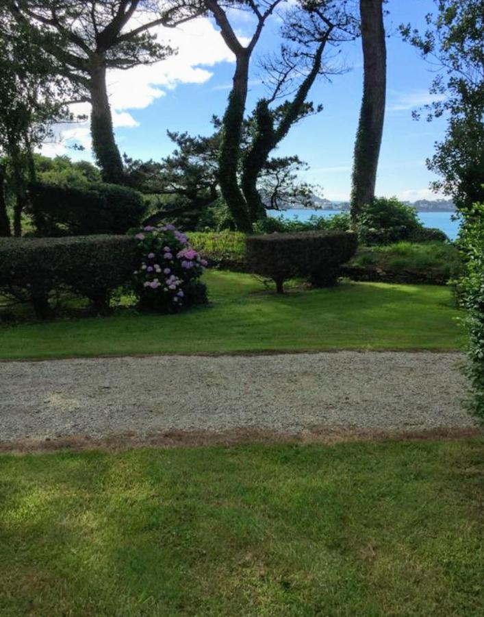 Les Hortensias Grande Tente Familiale Deux Chambres Et Sejour Vue Mer Sur Camping Nature Plestin-les-Greves Exterior photo